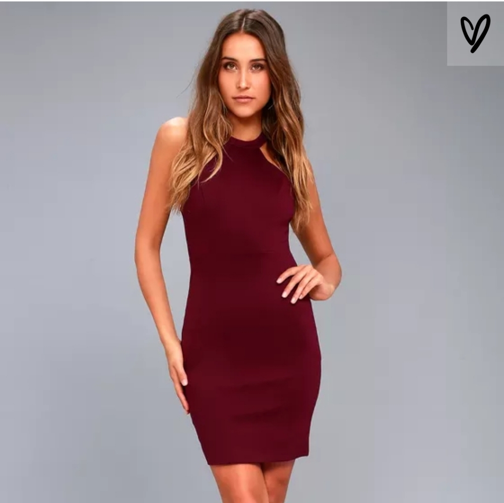 Endlessly Alluring Plum Purple Lace Bodycon Dress